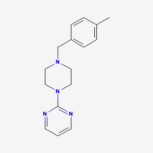 molecular formula C16H20N4 B6042592 2-[4-(4-methylbenzyl)-1-piperazinyl]pyrimidine 