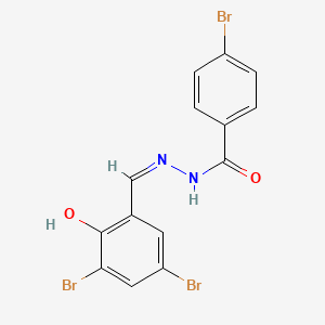 4-bromo-N'-(3,5-dibromo-2-hydroxybenzylidene)benzohydrazide