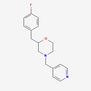 molecular formula C17H19FN2O B6042607 2-(4-fluorobenzyl)-4-(4-pyridinylmethyl)morpholine 