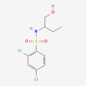 molecular formula C10H13Cl2NO3S B604262 2,4-dichloro-N-[1-(hydroxymethyl)propyl]benzenesulfonamide CAS No. 1428150-70-2