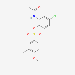 2-(Acetylamino)-4-chlorophenyl 4-ethoxy-3-methylbenzenesulfonate