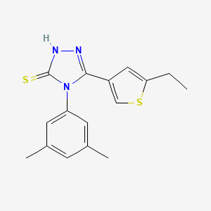 molecular formula C16H17N3S2 B6042698 4-(3,5-dimethylphenyl)-5-(5-ethyl-3-thienyl)-4H-1,2,4-triazole-3-thiol 