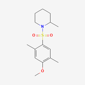 1-[(4-Methoxy-2,5-dimethylphenyl)sulfonyl]-2-methylpiperidine