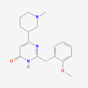 2-(2-methoxybenzyl)-6-(1-methylpiperidin-3-yl)pyrimidin-4(3H)-one