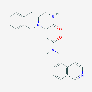 N-(5-isoquinolinylmethyl)-N-methyl-2-[1-(2-methylbenzyl)-3-oxo-2-piperazinyl]acetamide
