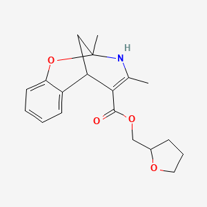 tetrahydro-2-furanylmethyl 9,11-dimethyl-8-oxa-10-azatricyclo[7.3.1.0~2,7~]trideca-2,4,6,11-tetraene-12-carboxylate