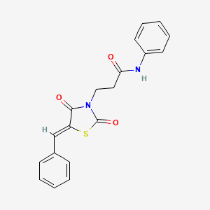 3-(5-benzylidene-2,4-dioxo-1,3-thiazolidin-3-yl)-N-phenylpropanamide