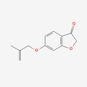 molecular formula C12H12O3 B6042818 6-[(2-methyl-2-propen-1-yl)oxy]-1-benzofuran-3(2H)-one 