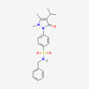 N-benzyl-4-(4-isopropyl-2,3-dimethyl-5-oxo-2,5-dihydro-1H-pyrazol-1-yl)benzenesulfonamide