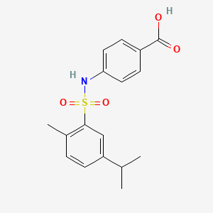 molecular formula C17H19NO4S B604284 4-{[(5-Isopropyl-2-methylphenyl)sulfonyl]amino}benzoic acid CAS No. 1246776-67-9