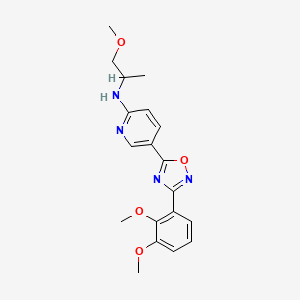 5-[3-(2,3-dimethoxyphenyl)-1,2,4-oxadiazol-5-yl]-N-(2-methoxy-1-methylethyl)-2-pyridinamine
