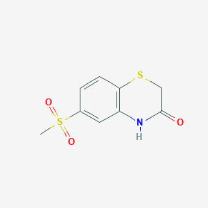 molecular formula C9H9NO3S2 B6042925 6-(methylsulfonyl)-2H-1,4-benzothiazin-3(4H)-one 
