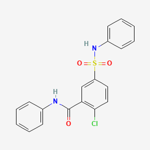 5-(anilinosulfonyl)-2-chloro-N-phenylbenzamide