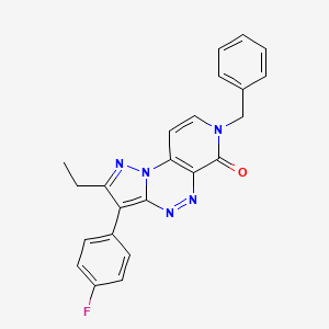 7-benzyl-2-ethyl-3-(4-fluorophenyl)pyrazolo[5,1-c]pyrido[4,3-e][1,2,4]triazin-6(7H)-one