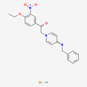 2-[4-(benzylimino)-1(4H)-pyridinyl]-1-(4-ethoxy-3-nitrophenyl)ethanone hydrobromide