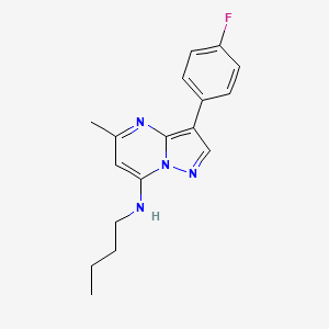 molecular formula C17H19FN4 B6042999 N-butyl-3-(4-fluorophenyl)-5-methylpyrazolo[1,5-a]pyrimidin-7-amine 