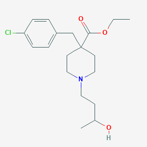 ethyl 4-(4-chlorobenzyl)-1-(3-hydroxybutyl)-4-piperidinecarboxylate