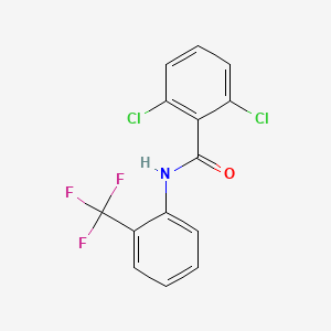 2,6-dichloro-N-[2-(trifluoromethyl)phenyl]benzamide