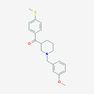 [1-(3-methoxybenzyl)-3-piperidinyl][4-(methylthio)phenyl]methanone