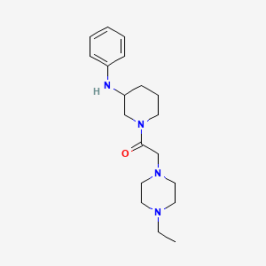 molecular formula C19H30N4O B6043051 1-[(4-ethyl-1-piperazinyl)acetyl]-N-phenyl-3-piperidinamine 