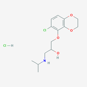 1-[(6-chloro-2,3-dihydro-1,4-benzodioxin-5-yl)oxy]-3-(isopropylamino)-2-propanol hydrochloride