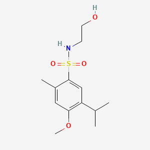 N-(2-hydroxyethyl)-5-isopropyl-4-methoxy-2-methylbenzenesulfonamide