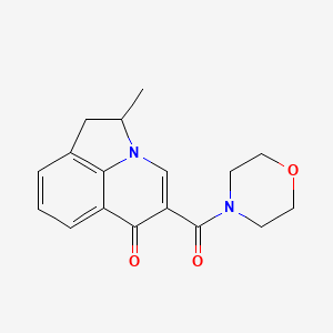 2-methyl-5-(4-morpholinylcarbonyl)-1,2-dihydro-6H-pyrrolo[3,2,1-ij]quinolin-6-one