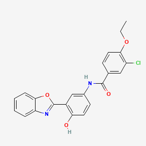 N-[3-(1,3-benzoxazol-2-yl)-4-hydroxyphenyl]-3-chloro-4-ethoxybenzamide
