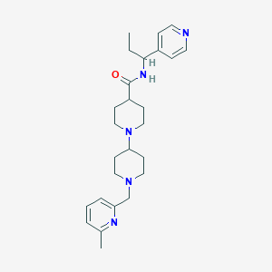 molecular formula C26H37N5O B6043145 1'-[(6-methyl-2-pyridinyl)methyl]-N-[1-(4-pyridinyl)propyl]-1,4'-bipiperidine-4-carboxamide 
