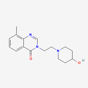 molecular formula C16H21N3O2 B6043162 3-[2-(4-hydroxypiperidin-1-yl)ethyl]-8-methylquinazolin-4(3H)-one 