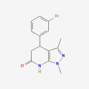 4-(3-bromophenyl)-1,3-dimethyl-1,4,5,7-tetrahydro-6H-pyrazolo[3,4-b]pyridin-6-one