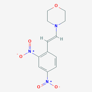 molecular formula C12H13N3O5 B6043241 4-[2-(2,4-dinitrophenyl)vinyl]morpholine 