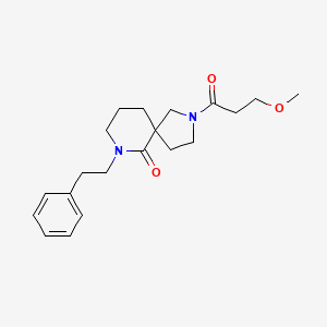 molecular formula C20H28N2O3 B6043258 2-(3-methoxypropanoyl)-7-(2-phenylethyl)-2,7-diazaspiro[4.5]decan-6-one 