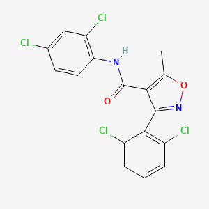 N-(2,4-dichlorophenyl)-3-(2,6-dichlorophenyl)-5-methyl-1,2-oxazole-4-carboxamide