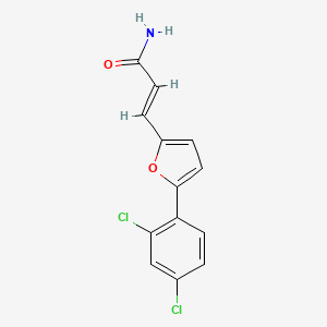 (2E)-3-[5-(2,4-dichlorophenyl)furan-2-yl]prop-2-enamide