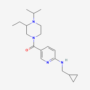 N-(cyclopropylmethyl)-5-[(3-ethyl-4-isopropyl-1-piperazinyl)carbonyl]-2-pyridinamine