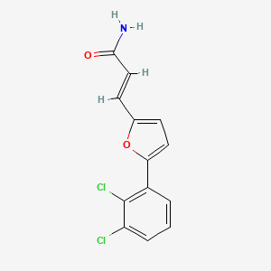 molecular formula C13H9Cl2NO2 B604334 (2E)-3-[5-(2,3-dichlorophenyl)furan-2-yl]prop-2-enamide CAS No. 1030574-57-2