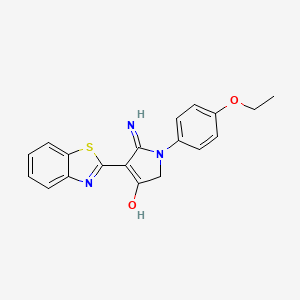 5-amino-4-(1,3-benzothiazol-2-yl)-1-(4-ethoxyphenyl)-1,2-dihydro-3H-pyrrol-3-one