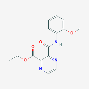 ethyl 3-{[(2-methoxyphenyl)amino]carbonyl}pyrazine-2-carboxylate