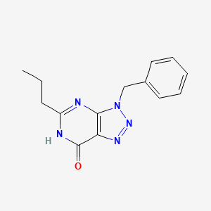 molecular formula C14H15N5O B6043357 3-benzyl-5-propyl-3,6-dihydro-7H-[1,2,3]triazolo[4,5-d]pyrimidin-7-one 
