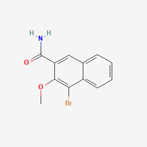 molecular formula C12H10BrNO2 B604339 4-溴-3-甲氧基-2-萘酰胺 CAS No. 860365-63-5