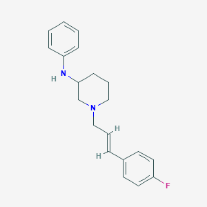 molecular formula C20H23FN2 B6043390 1-[(2E)-3-(4-fluorophenyl)-2-propen-1-yl]-N-phenyl-3-piperidinamine 