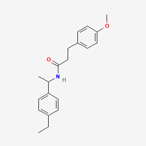 N-[1-(4-ethylphenyl)ethyl]-3-(4-methoxyphenyl)propanamide