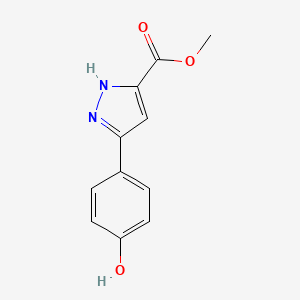 molecular formula C11H10N2O3 B604344 3-(4-hydroxyphényl)-1H-pyrazole-5-carboxylate de méthyle CAS No. 944776-75-4