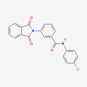 N-(4-chlorophenyl)-3-(1,3-dioxo-1,3-dihydro-2H-isoindol-2-yl)benzamide
