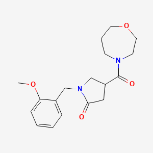 1-(2-methoxybenzyl)-4-(1,4-oxazepan-4-ylcarbonyl)-2-pyrrolidinone