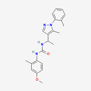 N-(4-methoxy-2-methylphenyl)-N'-{1-[5-methyl-1-(2-methylphenyl)-1H-pyrazol-4-yl]ethyl}urea