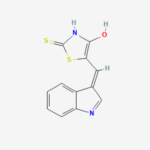 molecular formula C12H8N2OS2 B604346 5-(3-Indolylmethylene)rhodanine CAS No. 73855-59-1