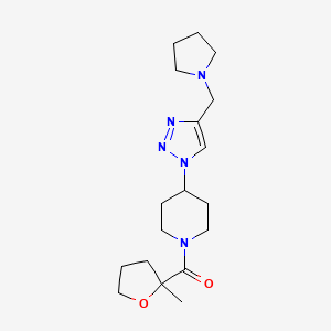 1-[(2-methyltetrahydro-2-furanyl)carbonyl]-4-[4-(1-pyrrolidinylmethyl)-1H-1,2,3-triazol-1-yl]piperidine trifluoroacetate
