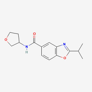 2-isopropyl-N-(tetrahydro-3-furanyl)-1,3-benzoxazole-5-carboxamide